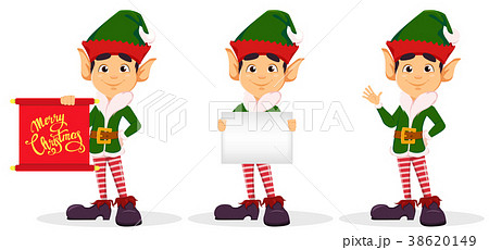 Elf, set of three poses. 38620149