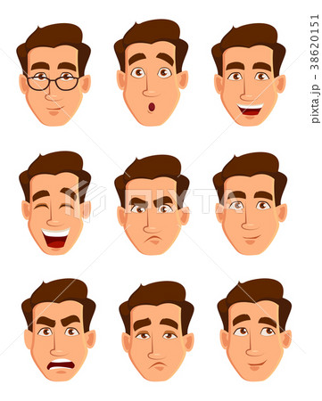 Face expressions of a man. Different male emotions Face expressions of a man. Different male emotions 38620151