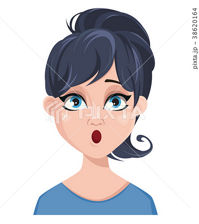 Facial expression of a woman - surprised 38620164