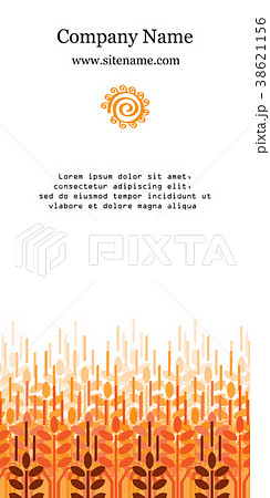 Card with wheat ears 38621156