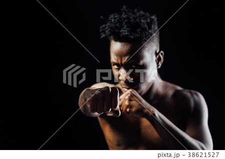 African-American male athlete boxing African-American male athlete boxing 38621527