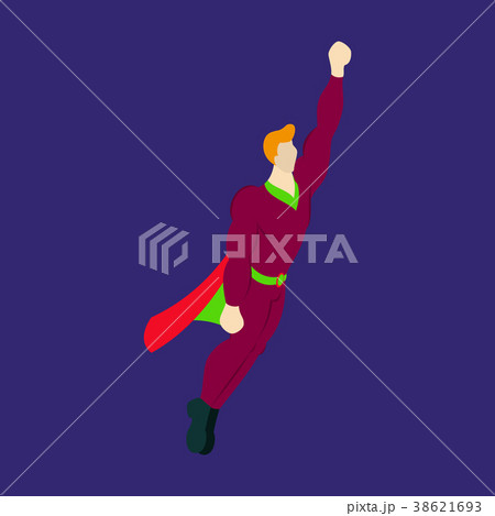 Superhero cartoon icon with superman on background Superhero cartoon icon with superman on background 38621693