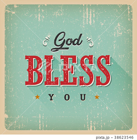 God Bless You Card - Stock Illustration [38623546] - Pixta