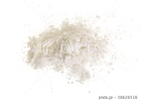 starch heap pile isolated on white background. Top 38626516