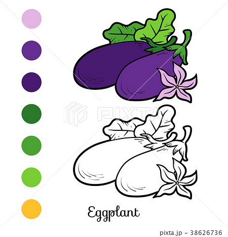 Coloring book, Eggplant Coloring book, Eggplant 38626736