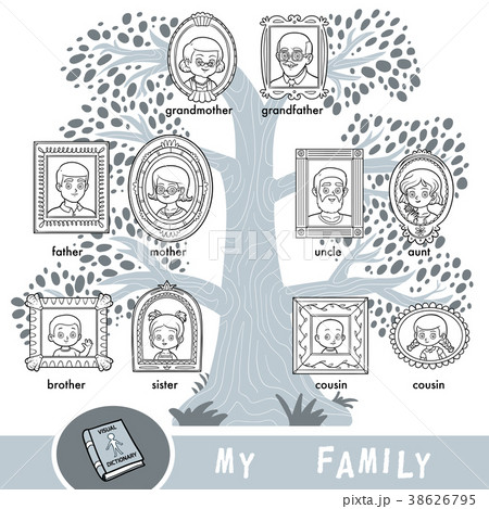 family tree clipart black and white
