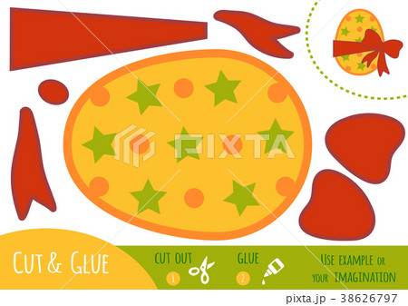 Education paper game for children, Easter egg 38626797