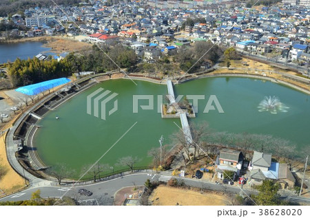 尾張旭市 城山公園の写真素材