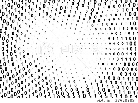 Binary computer code halftone patternのイラスト素材 [38628885] - PIXTA
