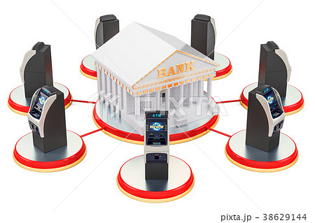 Banking service concept, ATM machines 38629144