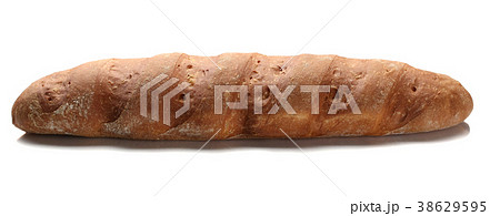 white bread close-up on a white background 38629595