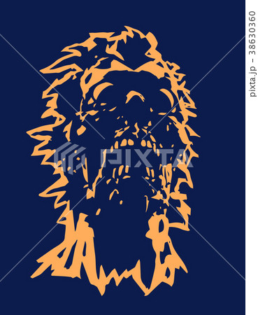 Skull of the angry zombie concept. Vector Skull of the angry zombie concept. Vector 38630360