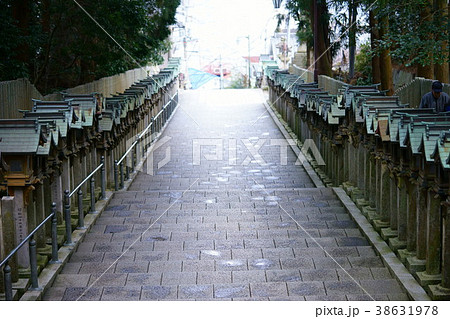 奈良 宝山寺参道５の写真素材