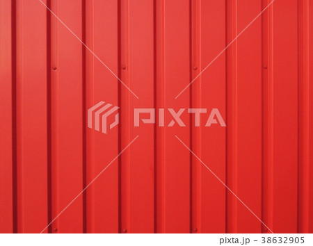 赤いパネルフェンスの外壁 赤いパネルフェンスの外壁 38632905