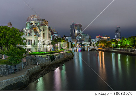 原爆ドームの夜景 38633076