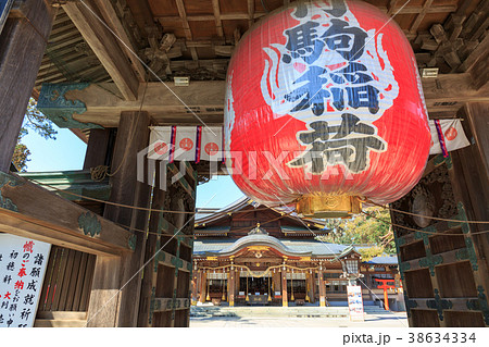 竹駒神社　提灯　唐門 38634334