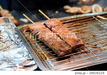 Pork grilled on tray Pork grilled on tray 38636229