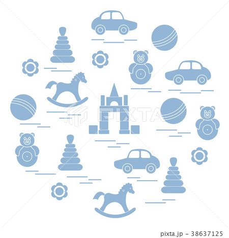 kids elements arranged in a circle kids elements arranged in a circle 38637125
