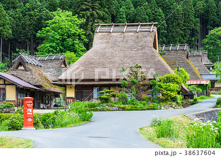 新緑の美山かやぶきの里　京都 38637604