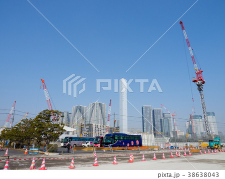 晴海　オリンピック施設建設中 38638043
