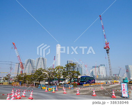 晴海　オリンピック施設建設中 38638046