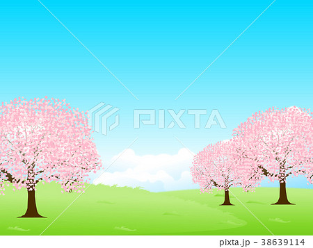桜 春 花 背景 のイラスト素材