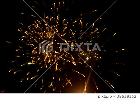 Fireworks in the sky at night as background 38639352