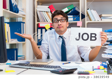 Businessman hiring new employees to cope with Businessman hiring new employees to cope with 38639549