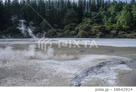 Taupo Volcano on North Island in New Zealand. Taupo Volcano on North Island in New Zealand. 38642914