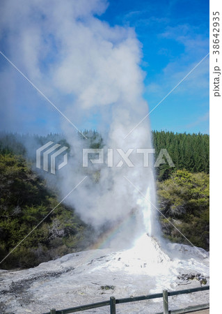 Taupo Volcano on North Island in New Zealand. 38642935