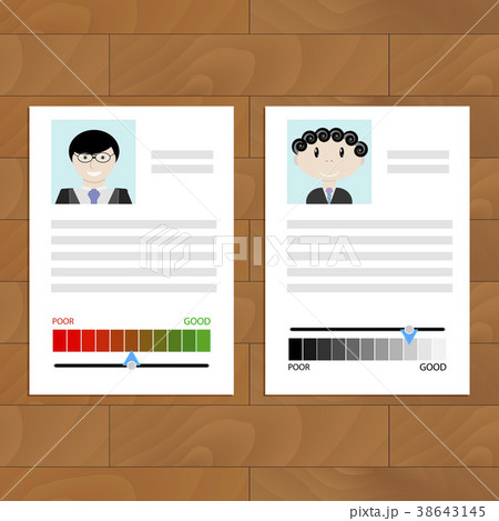 Credit history document with rating Credit history document with rating 38643145