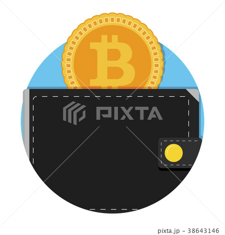 Electronic wallet for bitcoin application Icon 38643146