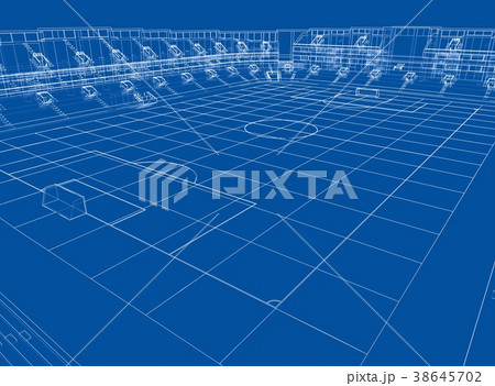 Soccer Stadium or Football Arena Concept. Vector Soccer Stadium or Football Arena Concept. Vector 38645702