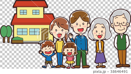 我家和三口之家的插圖 38646491