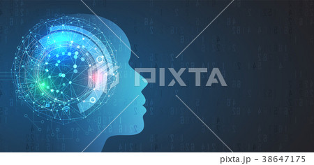 Artificial intelligence. Technology web background Artificial intelligence. Technology web background 38647175