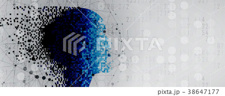 Artificial intelligence. Technology web background 38647177