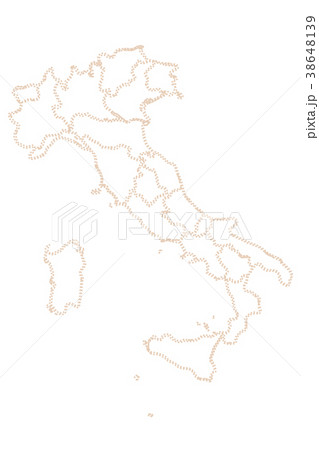 Italy map. Vector Illustration 38648139
