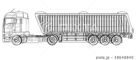 Commercial Delivery Cargo Truck vector for brand 38648840