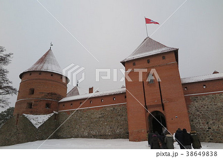 冬のリトアニア、雪のトゥラカイ城(Trakai of Lietuva) 冬のリトアニア、雪のトゥラカイ城(Trakai of Lietuva) 38649838