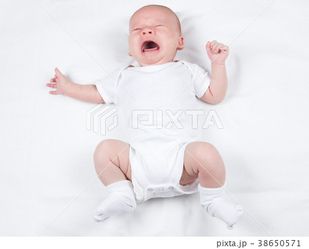 Photo of hungry two-month baby 38650571