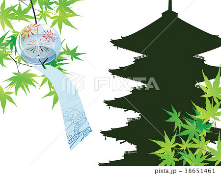 もみじと五重の塔 もみじと五重の塔 38651461