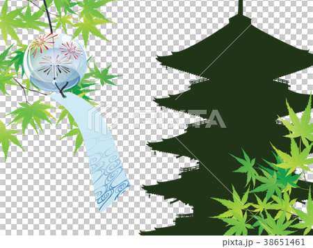もみじと五重の塔 もみじと五重の塔 38651461