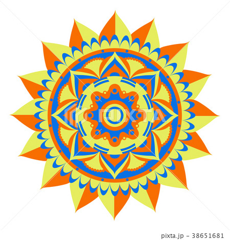 Decorative colored mandala 38651681
