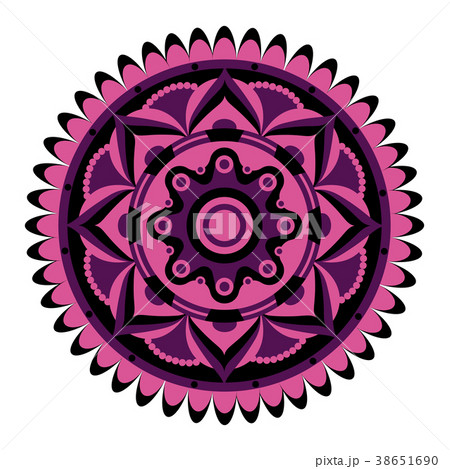 Decorative colored mandala Decorative colored mandala 38651690