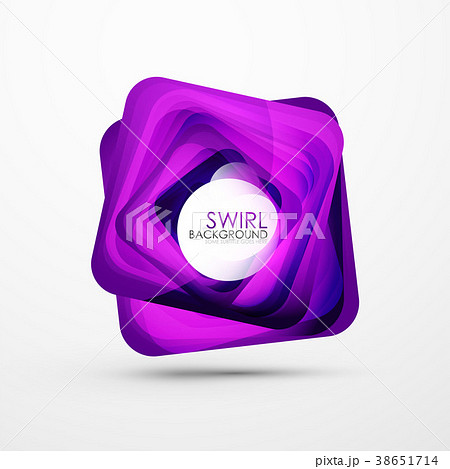 Square swirl abstract bannerのイラスト素材 [38651714] - PIXTA