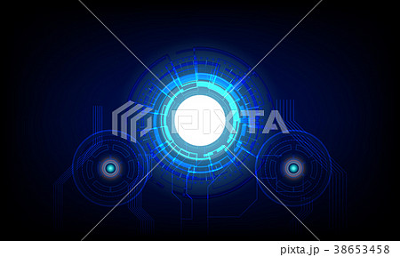 Future circle. Concept innovation digital line 38653458