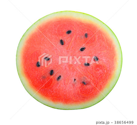watermelon slice on white background 38656499