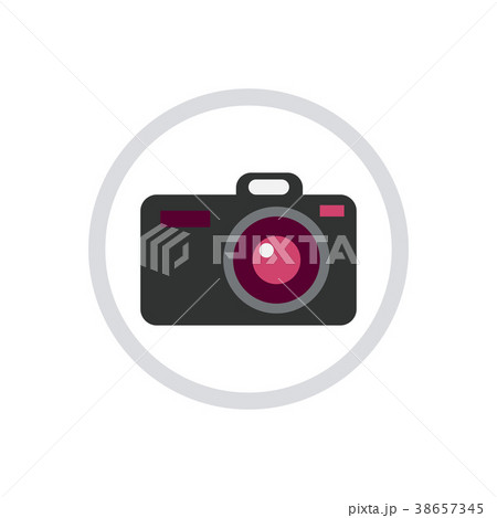 Digital photo camera icon isolated vector 38657345