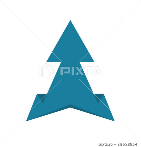 Old style arrow icon in flat style Old style arrow icon in flat style 38658954