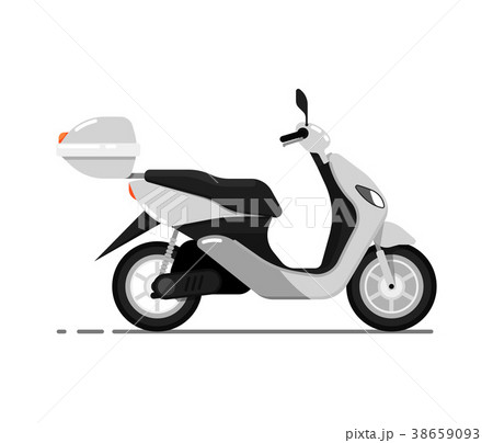 Modern scooter isolated on white icon Modern scooter isolated on white icon 38659093